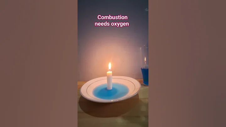 Simple experiment to show  that combustion needs oxygen