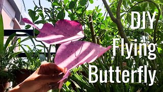 DIY Flying Butterfly 🦋 #diy #aesthetic #easy #crafts