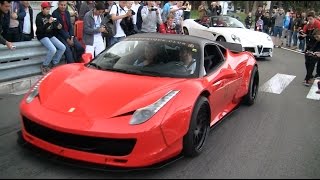 Liberty Walk Ferrari 458 &amp; Nissan GT-R Sounds!