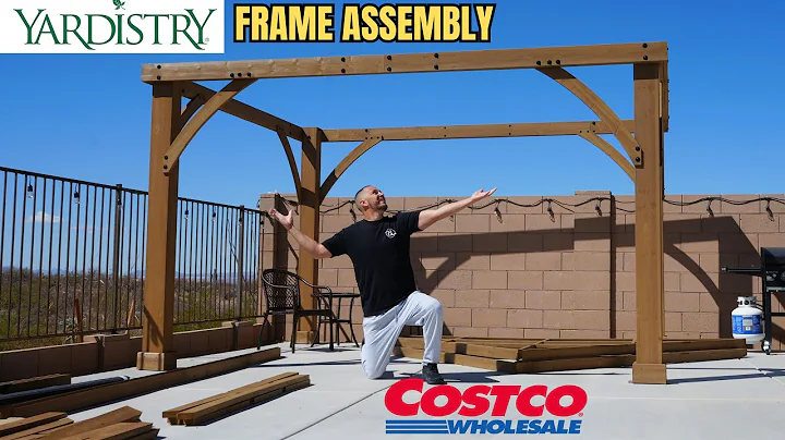 Costco Yardistry pergola review how to build frame step by step gazebo assembly 12x14
