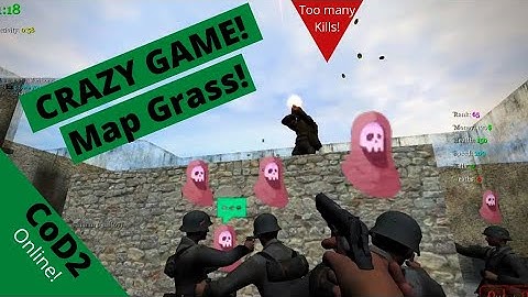 Just kill! CoD2 online DEATHRUN server Grass!