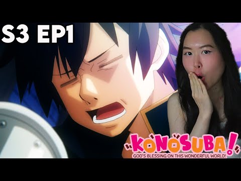 PEAK ISEKAI COMEDY RETURNS!😂 Konosuba SEASON 3 Episode 1 REACTION + REVIEW
