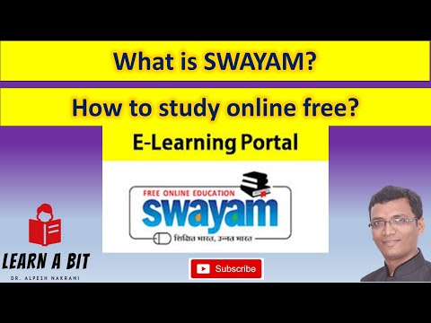 #Swayamportal What is Swayam? How Swayam portal works? : E-learning Platform Video series-1