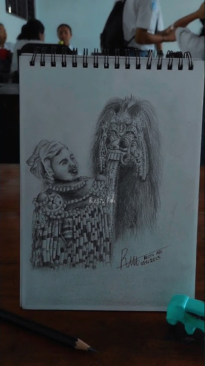 MENGGAMBAR PENARI RANGDA #shorts