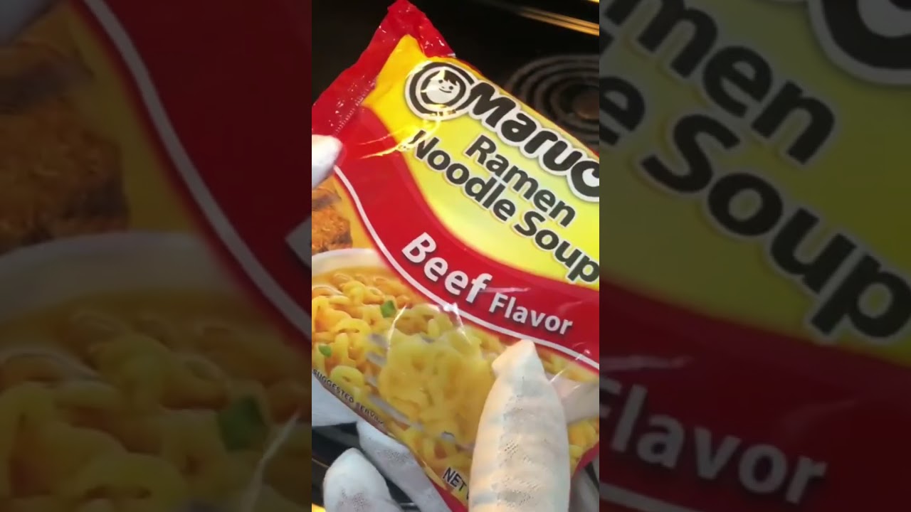 Beef flavored Ramen noodles preparation￼