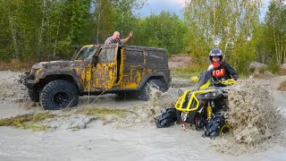 Гоняем по БЕЗДОРОЖЬЮ!!! На что способен JEEP & BRP???We drive on OFF-ROAD !!!