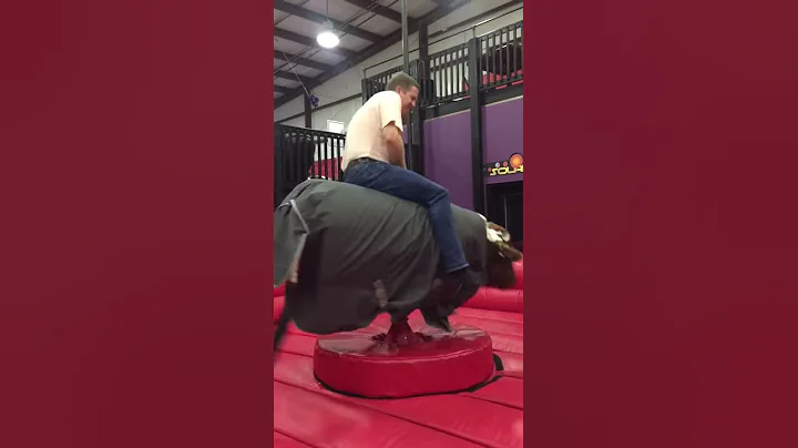 Mechanical Bull Riding at Ethan's Bday Party 2016