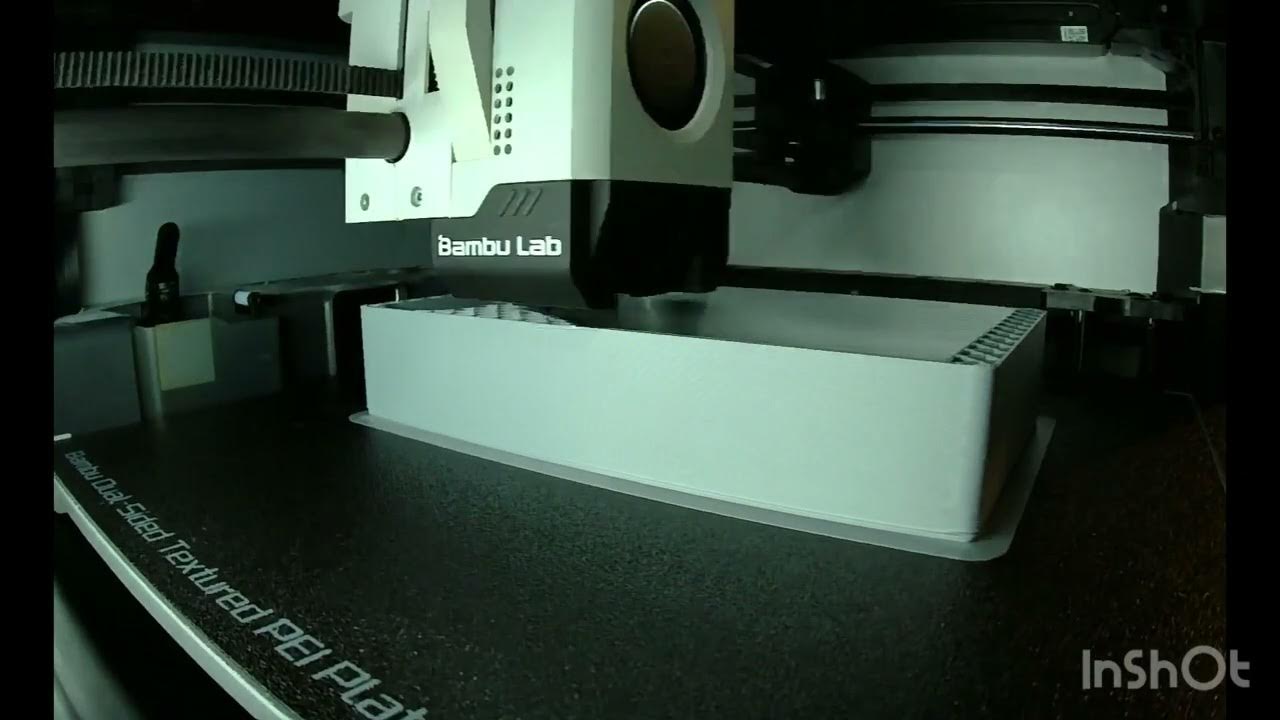 Printing a Bambu Lab chamber fan muffler on Bambu Lab X1C YouTube