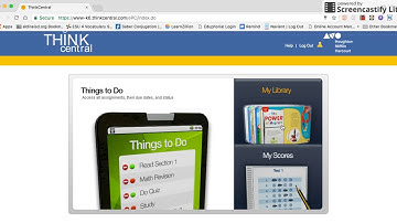 Think Central Mega Math / Math Reader Tutorial