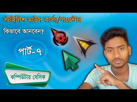 কিভাবে মাউস কার্সর বা পয়েন্টার পরিবর্তন করবেন? How to change or use Stylish Mouse Cursor/Pointer