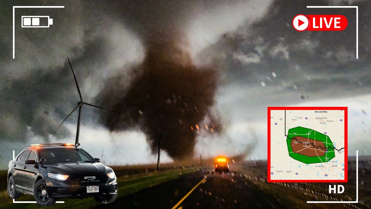 🔴Live STORM CHASER: Hunting for HUGE Hail in Texas! - YouTube