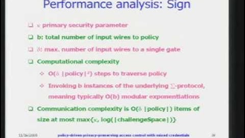 CERIAS Security: Privacy Policy-driven Access Control with Mixed Credentials 4/5