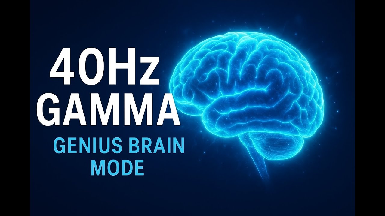 ✅40Hz Gamma Waves – Pure Binaural Beats for Deep Focus, Memory & Cognitive Enhancement (1 Hour)
