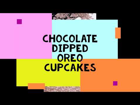 Chocolate Dipped Oreo Cupcakes
