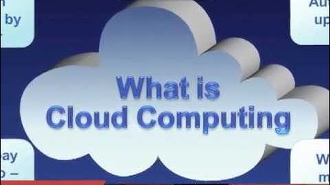 What is Cloud Computing?