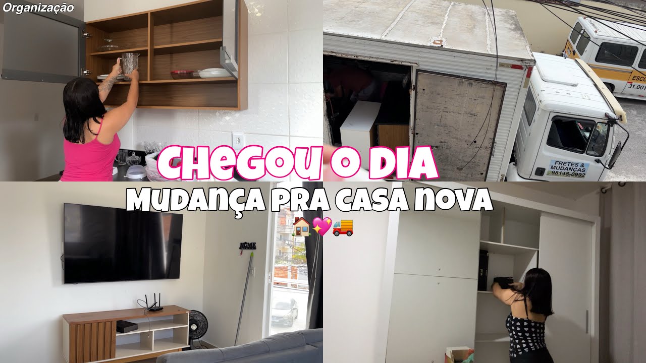 DIA DA MUDANÇA PRA CASA NOVA 🚚🏠 Diário de mudança #3 | organizando a mudança