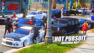 HOT PURSUIT ! KEI DAN SKYLINE TWIN TURBO DPO BERAT KEPOLISIAN ! HELIKOPTER TURUN !! GTA 5 ROLEPLAY