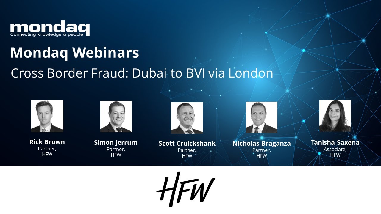 Webinar: Cross Border Fraud: Dubai To BVI Via London