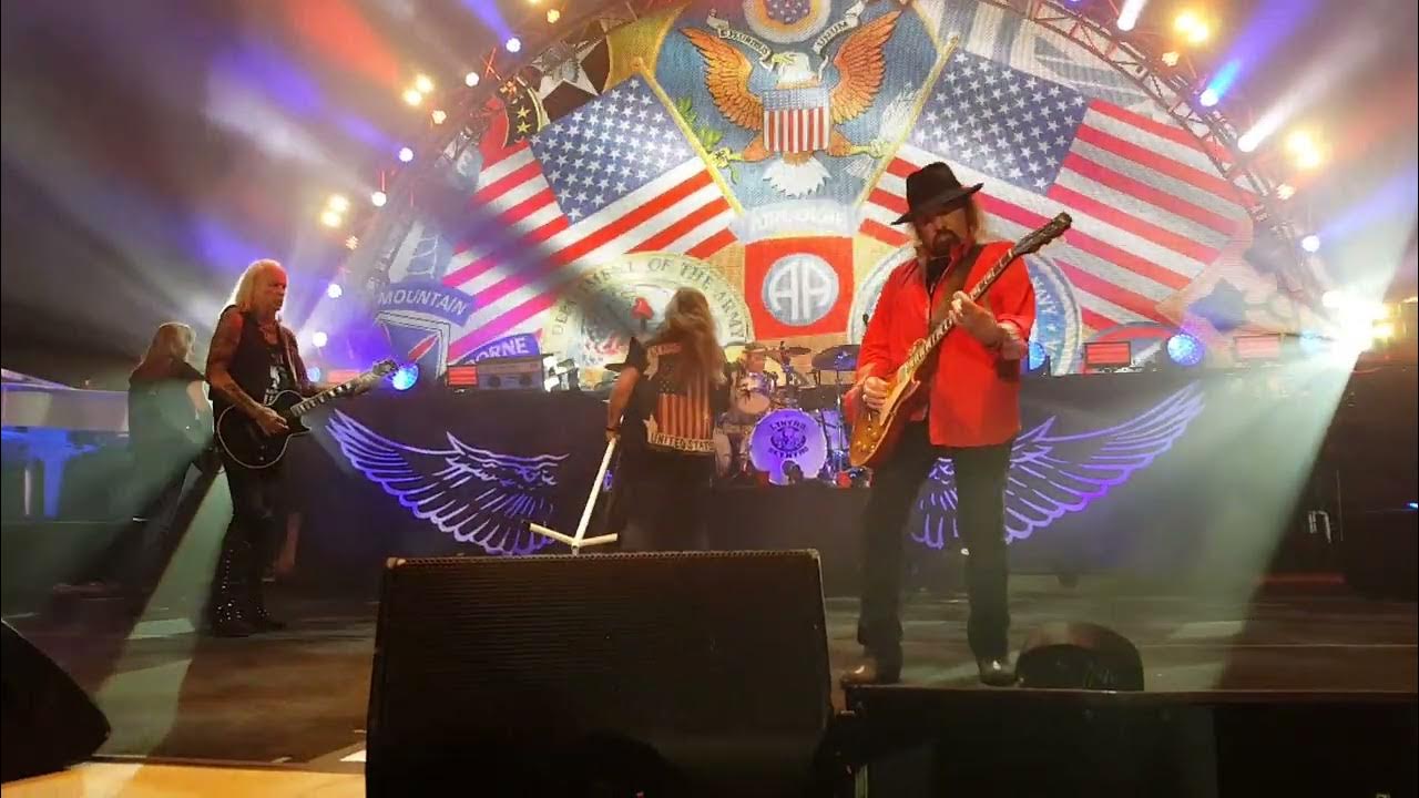 Red White And Blue Lynyrd Skynyrd Lyrics Lynyrd Skynyrd live concert Tuscaloosa Amphitheater May 10, 2019 5 of 9