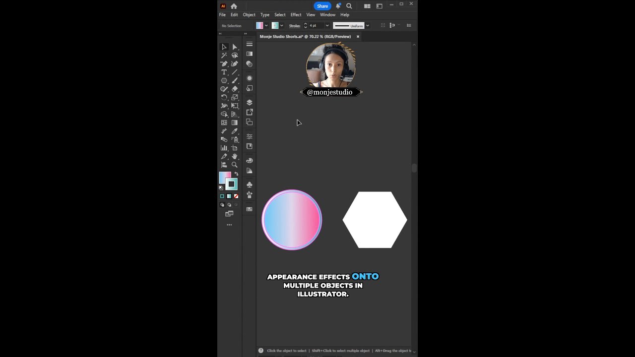 Monje Studio Tutorials: Illustrator Appearance Copy Trick | Instantly Apply Effects