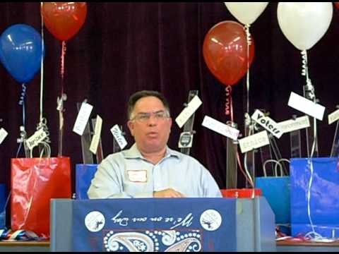 Sam Granato addresses the Grand County Democrats