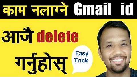 How to delete google id in nepali // gmail id कसरी हटाउने