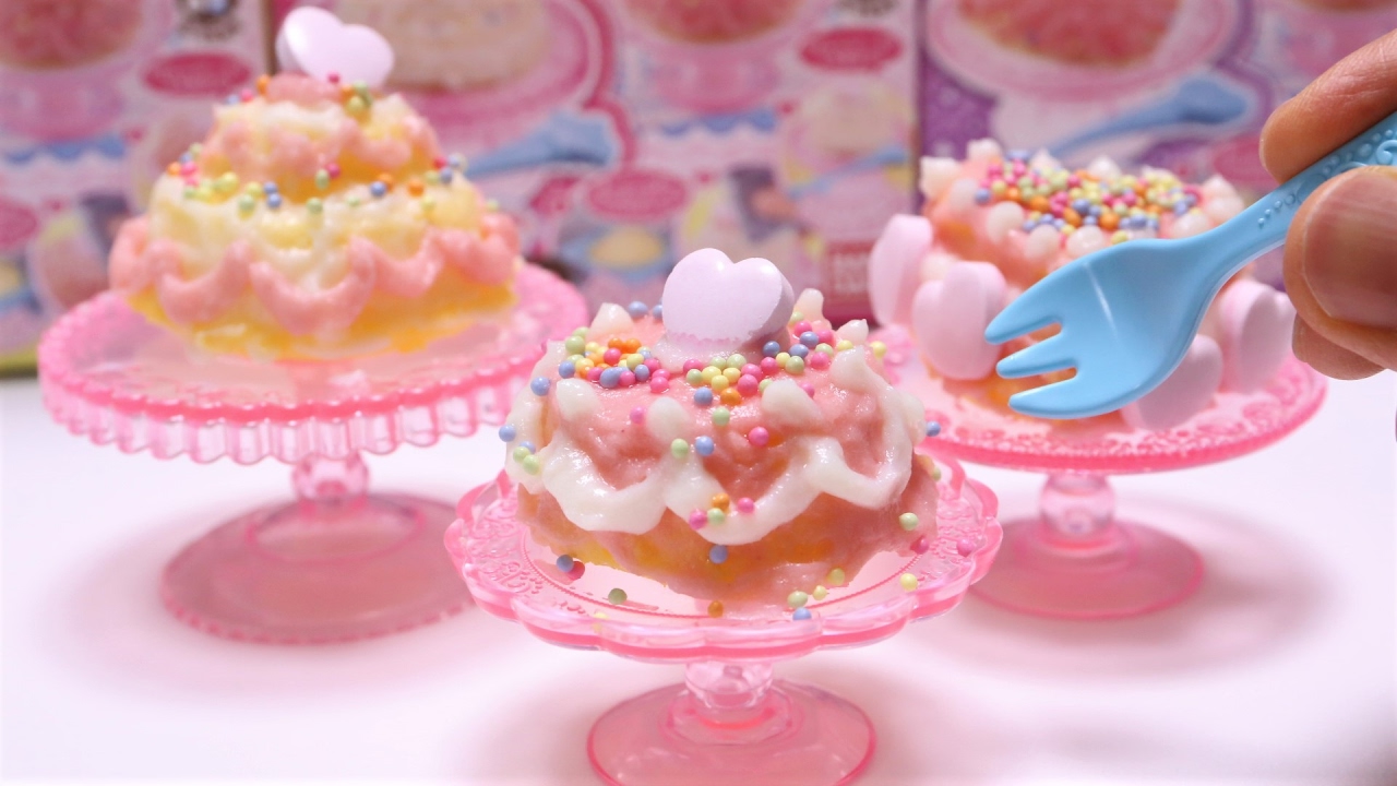 DIY Japanese Candy #156 Edible Miniature Cake Kit - YouTube