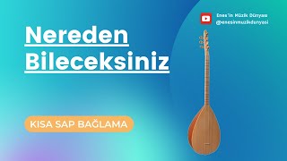 Ahmet Kaya - Siz Benim Neler Çektiğimi Nereden Bileceksiniz Kısa Sap Solfej - Bağlama Notaları