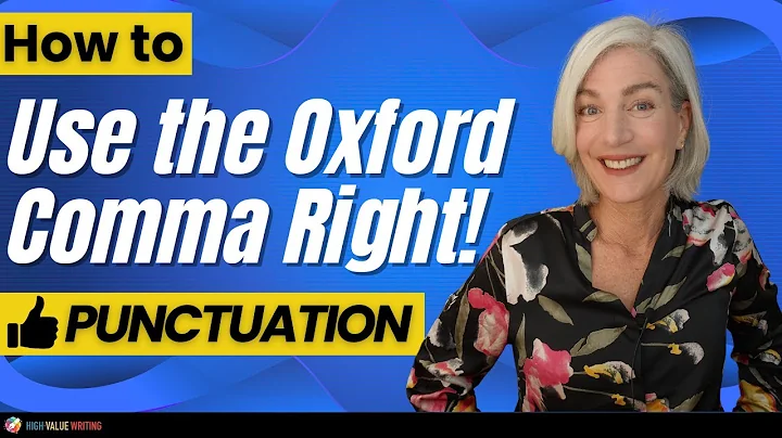 How to Use the Tricky Oxford Comma Correctly!