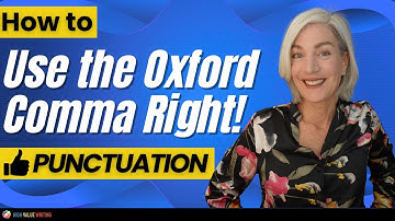 How to Use the Tricky Oxford Comma Correctly!