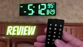Digital Wall Clock with Remote from YISILE