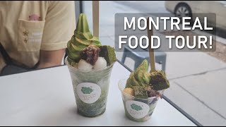 MONTREAL FOOD TOUR! Matcha Ice Cream Sundae, HandPulled Noodles and More