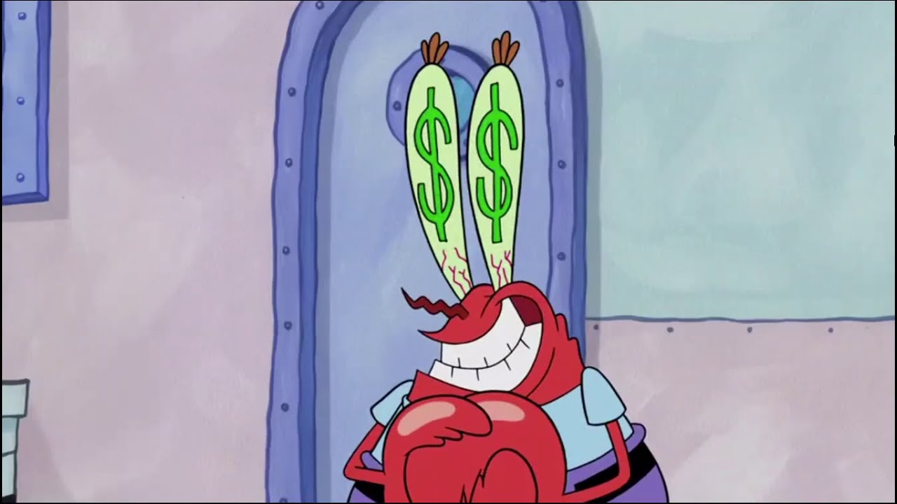 SpongeBob - Mr. Krabs' Money Eyes - YouTube