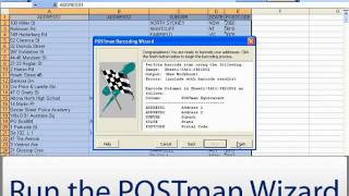 Postal Barcoding with POSTman in Microsoft Excel