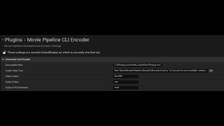 Using ffmpeg with Unreal Engine's Movie Render Queue