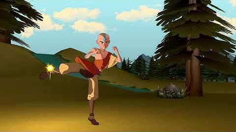 Avatar Aang Firebending