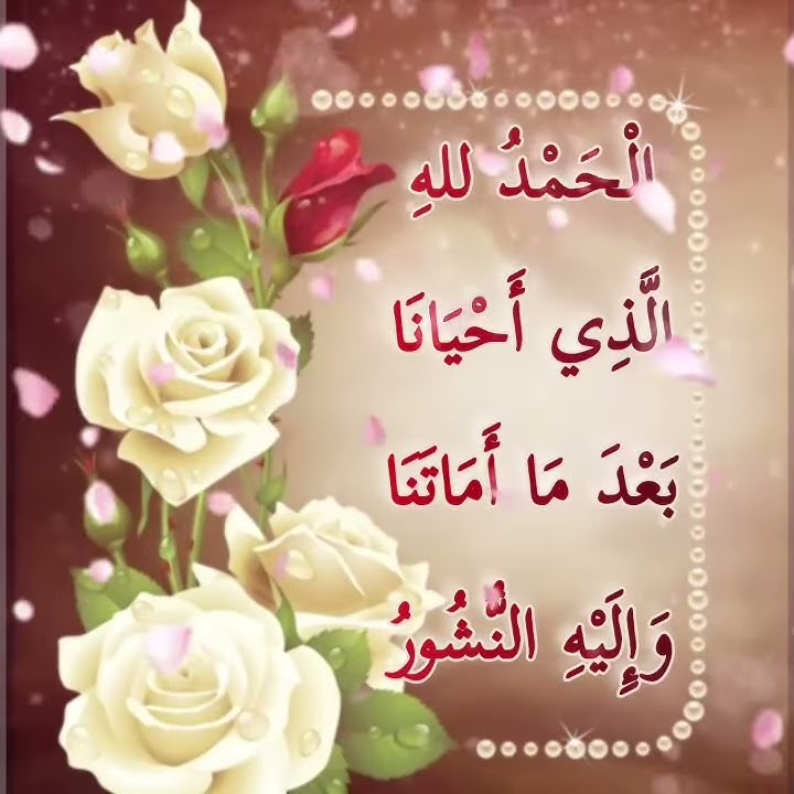 Al-Hamdu lillahi Al-ladhi Ahyana bada ma amatana, wa ilaihin-nushur