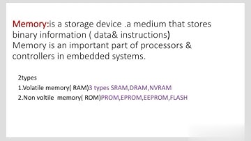 unit-1 (part-7) memory concept in embedded systems