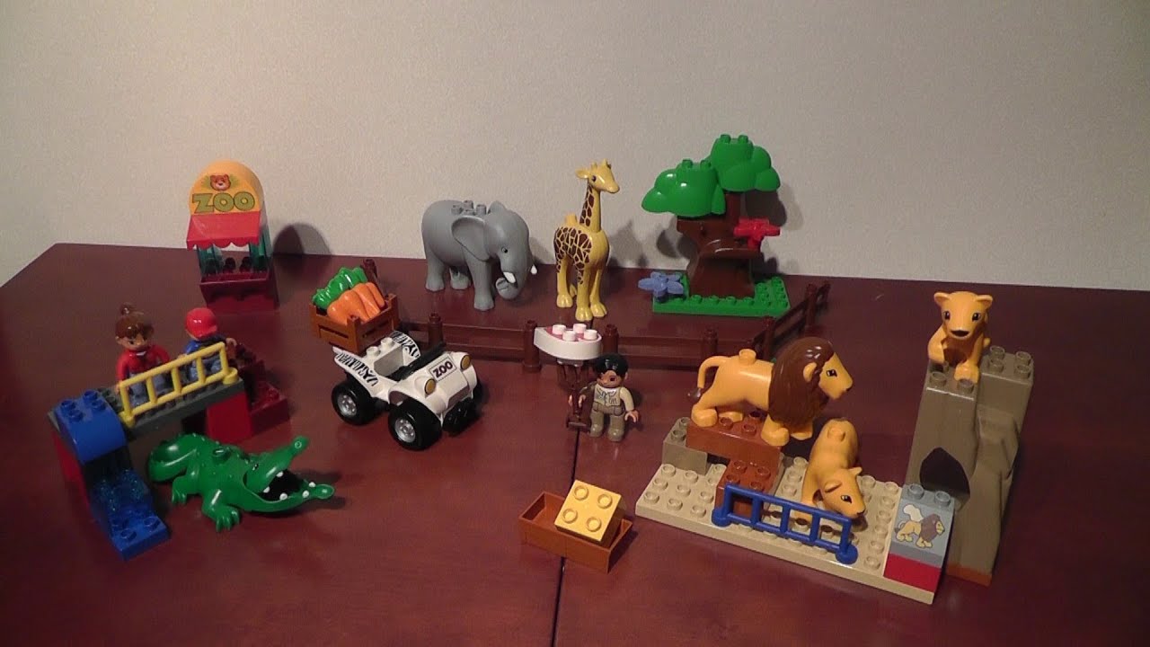 unboxing LEGO DUPLO 5634 KARMIENIE W ZOO rozpakowanie -