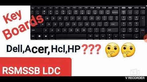 RSMSSB LDC typing exam##keyboards???