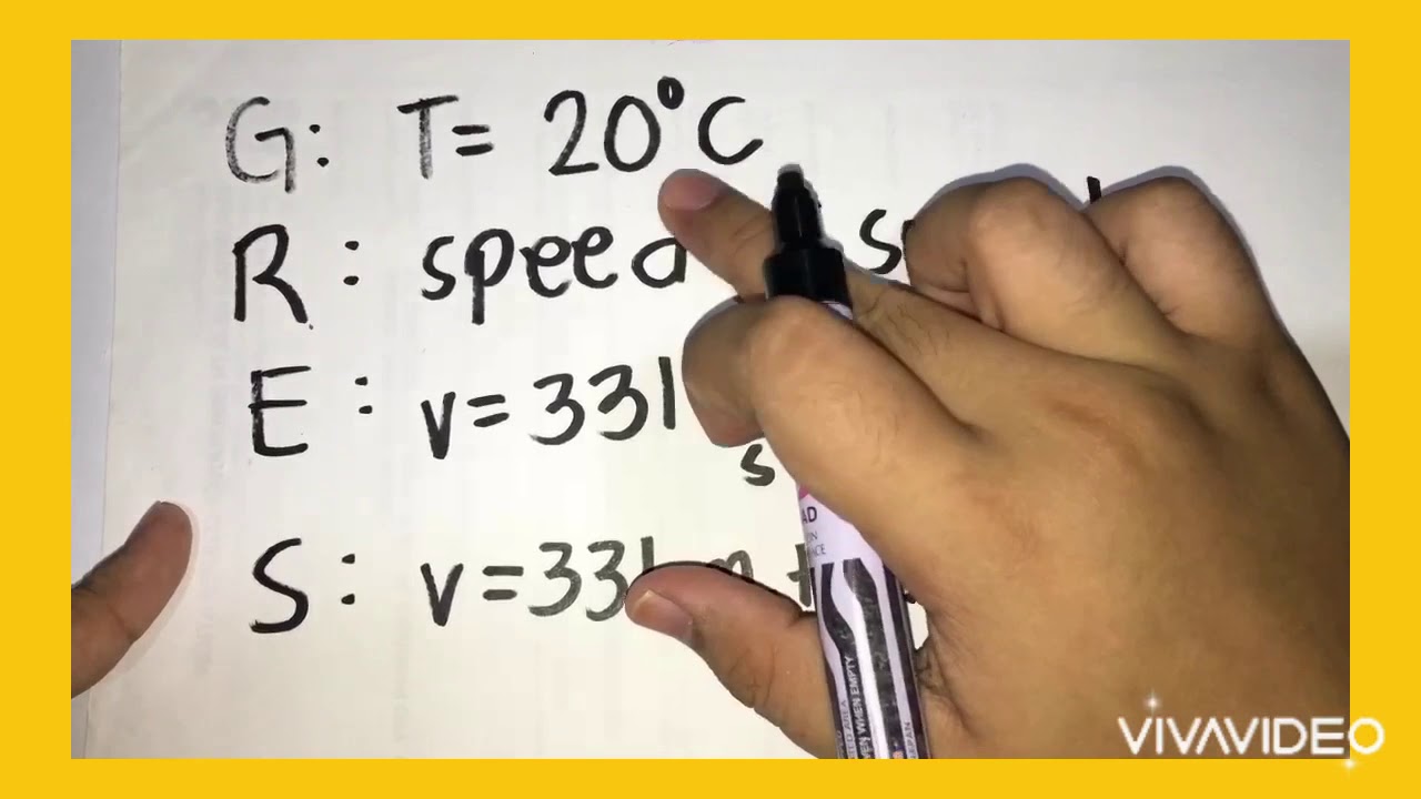 problem solving on the speed of sound