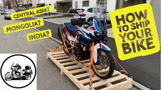 How to ship your motorcycle internationally - Case study: Germany to Kazakhstan