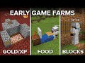 3 Farms For Your First Day in Minecraft