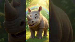 Hey, You can call me Rhinoceros. 🦏🦏🦏🌿 #funlearning #mindful