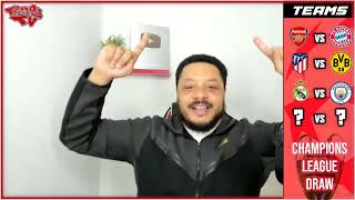 TROOPZ REACTS TO ARSENAL DRAWING BAYERN IN 1\/4 FINAL \& CITY OR MADRID IN SEMI FINAL OF CHAMPS LEAGUE