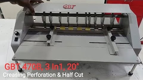Table Top 3in1 Creasing Perforation Half Cutting 20" Manual Feed WhatsApp +91 9871294363, 9810659949