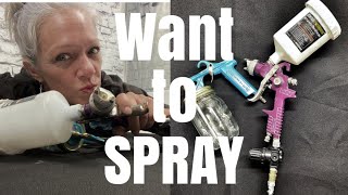 How to spray chalk paint/ DIY paint
