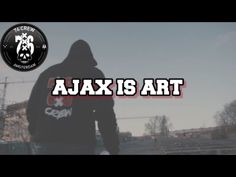 Ajax is art (graffiti painting at NDSM)