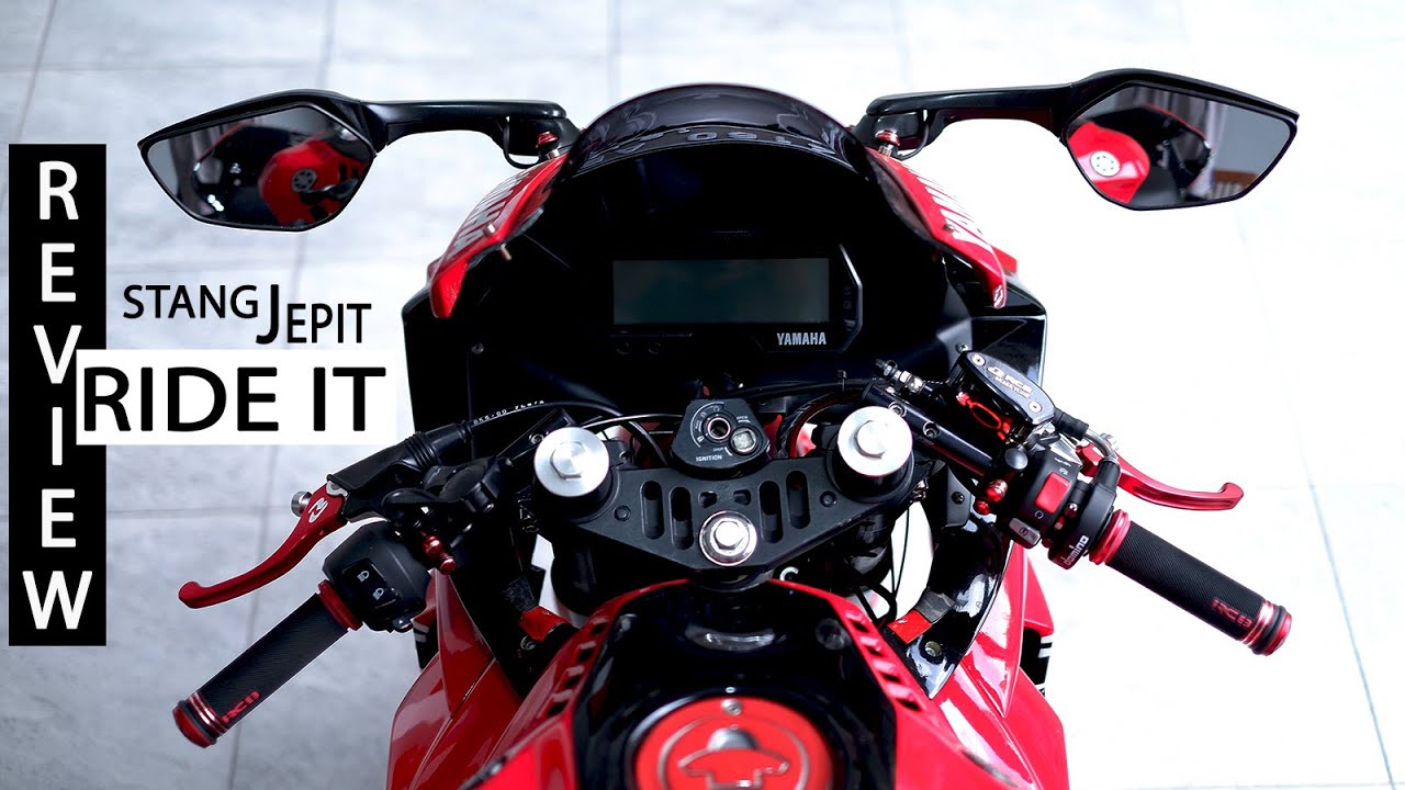 Modifikasi Yamaha R15 V3 Pasang Stang Jepit Ride It Murah Kuat Tampilan Makin Sporty Youtube
