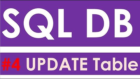 SQL Database Video 4:  UPDATE Table with Apex Oracle